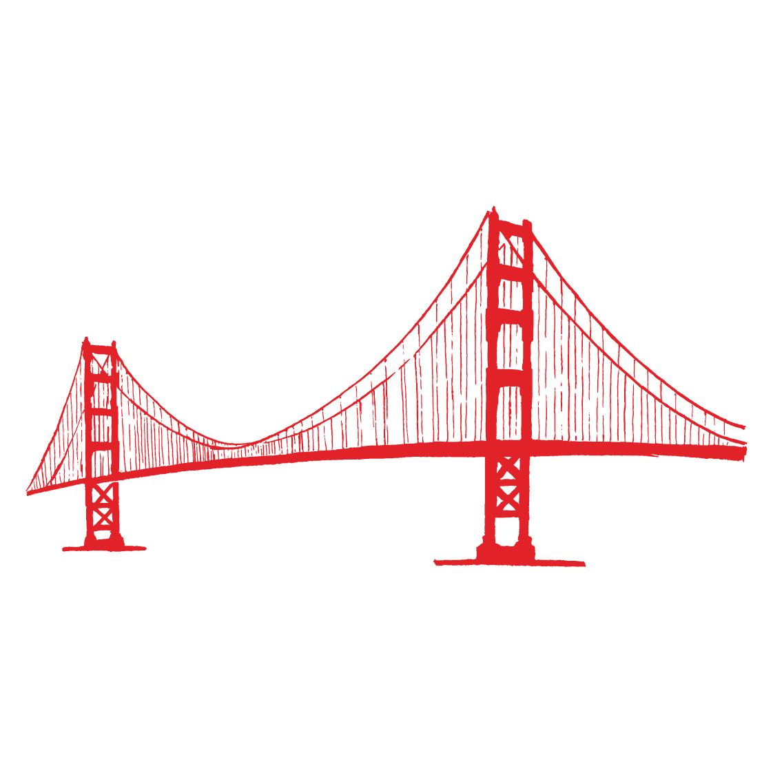 Golden Gate Bridge illustration